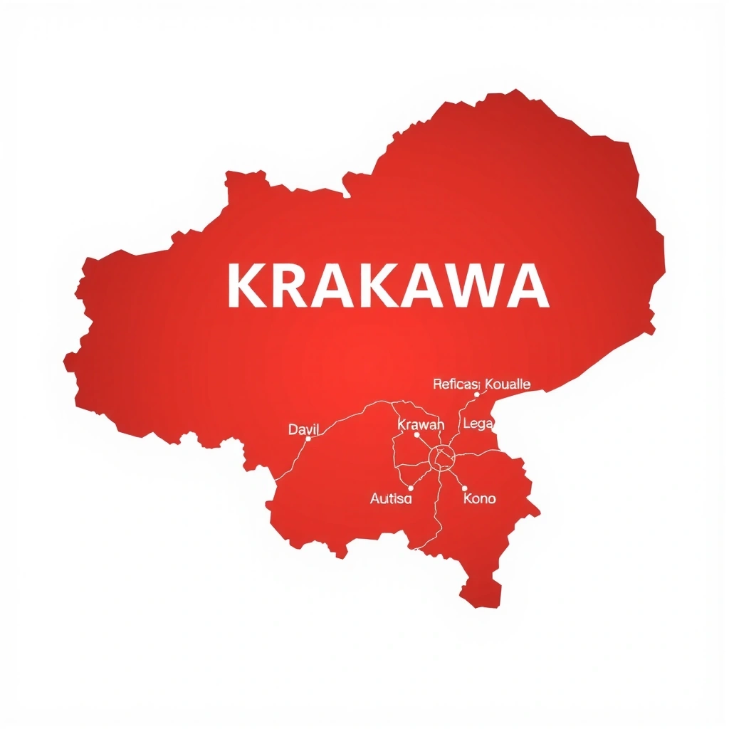Mapa okolic Krakowa